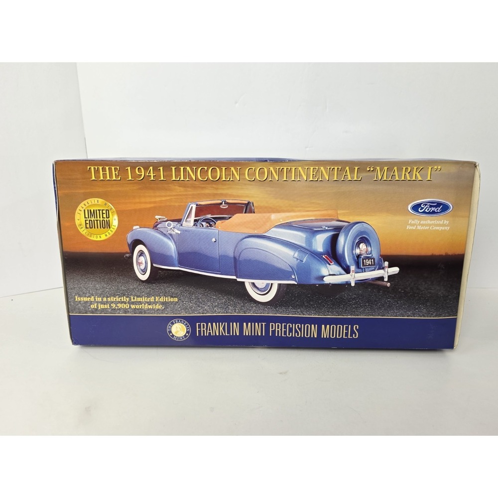 Franklin Mint 1941 Lincoln Continental Mark I model car 1:24 scale